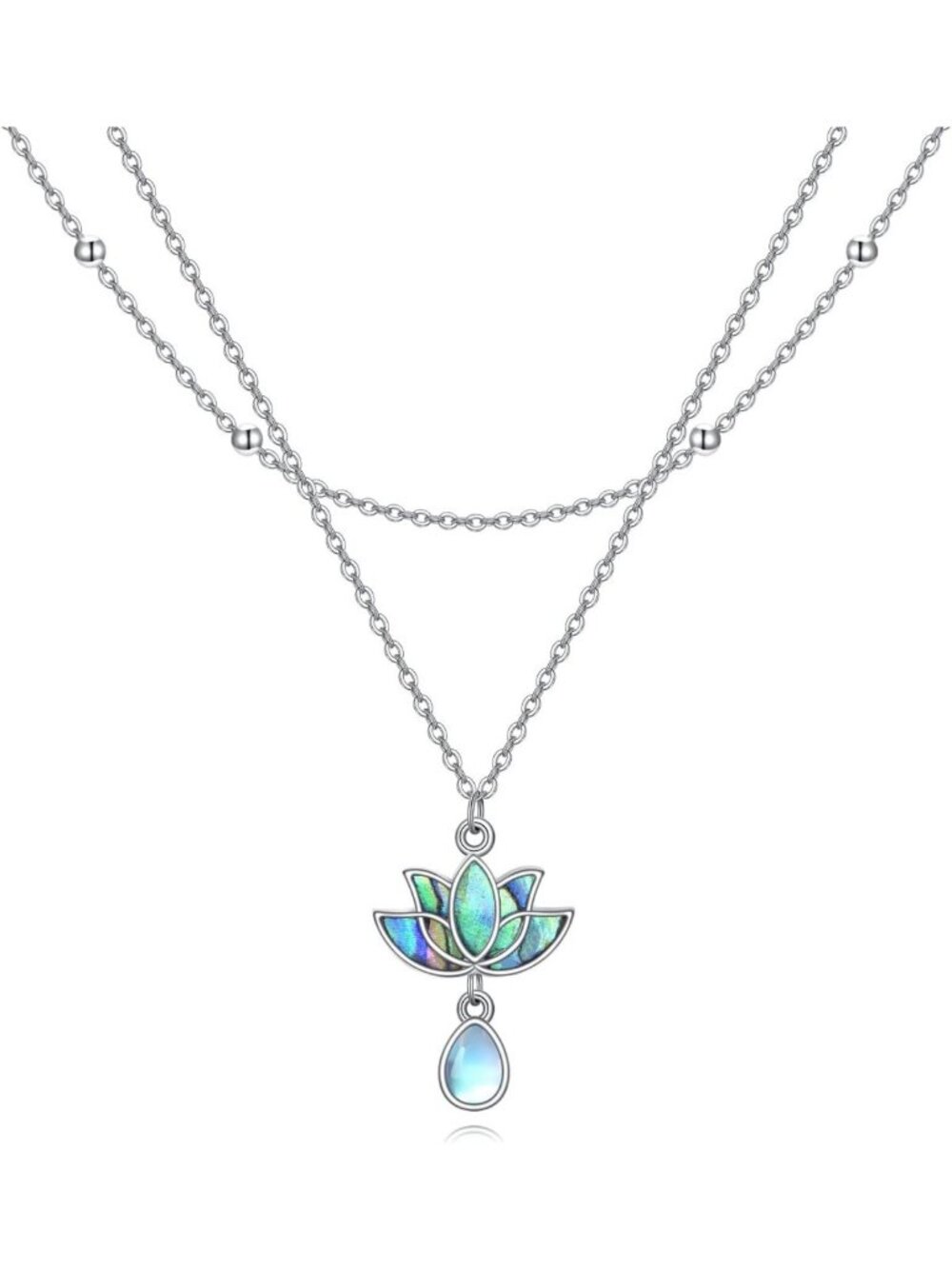 925 Sterling Silver Flower Pendant Necklace - Lotus, Sunflower, Lily, Daisy